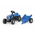 rollytoys Šlapací traktor New Holland TVT190 s vlečkou
