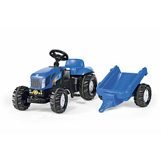 rollytoys Šlapací traktor New Holland TVT190 s vlečkou