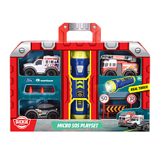 Dickie SOS Mikro Set s baterkou 9 cm