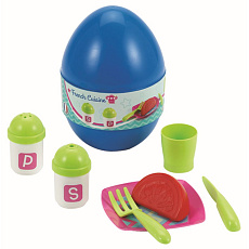 Ecoiffier Role play Ecoiffier Vajíčko s jídelním setem, DP9, 3 druhy