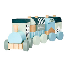 Simba Panda Dřevěný vláček skládačka