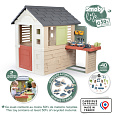 Smoby Domeček Life Nature s dílnou pro kutily