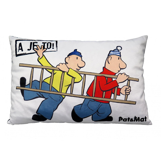 Moravská Ústředna Brno Polštář 45x30 cm, Pat&Mat, žebřík Moravská Ústředna Brno Polštář 45x30 cm, Pat&Mat, žebřík