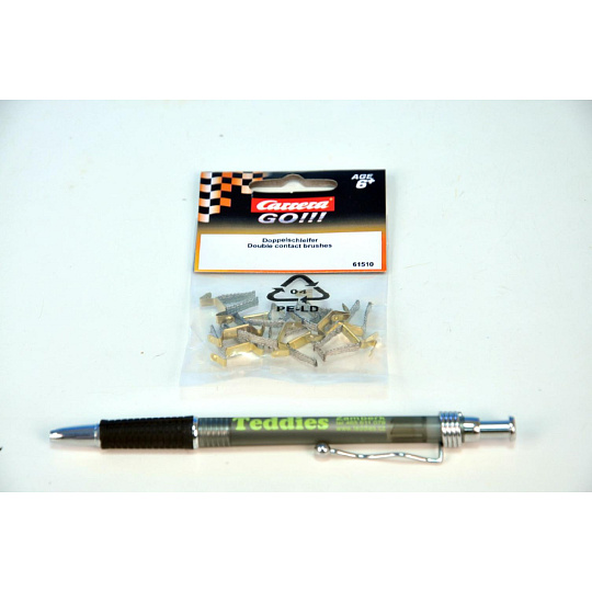 Carrera GO!!!  kartáčky k autíčkům na autodráhu, 10ks v sáčku