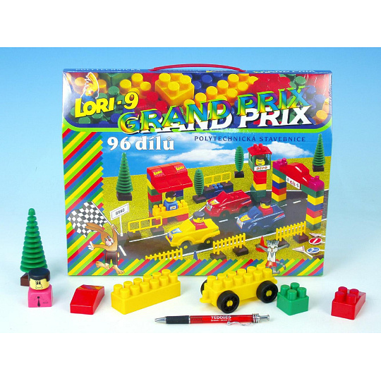 LORI Stavebnice LORI 9 plast 96ks v krabici 35x28x7cm LORI Stavebnice LORI 9 plast 96ks v krabici 35x28x7cm