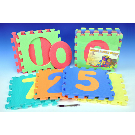 Wiky Pěnové puzzle Číslice 30x30cm Wiky Pěnové puzzle Číslice 30x30cm