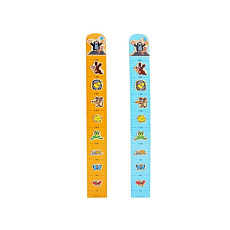 wiky Metr Krtek na zeď dřevo 100cm asst 2 barvy