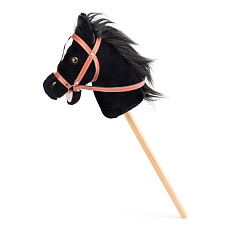 FAUNICA Hobby horse Baron, černý kůň na tyči se zvuky FAUNICA Hobby horse Baron, černý kůň na tyči se zvuky