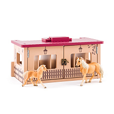 FAUNICA Stáj se dvěma koňmi