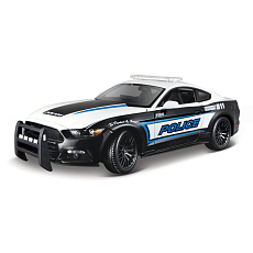 Maisto - 2015 Ford Mustang GT, čierno-biely, 1:18