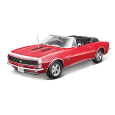 Maisto - 1967 Chevrolet Camaro SS 396 Convertible, červená, 1:18