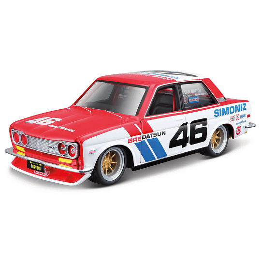 Maisto - BRE Datsun 510, červený, Tokyo Mods, 1:24