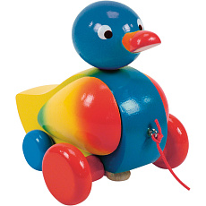 Woody Tahací kachna klapací - modrá