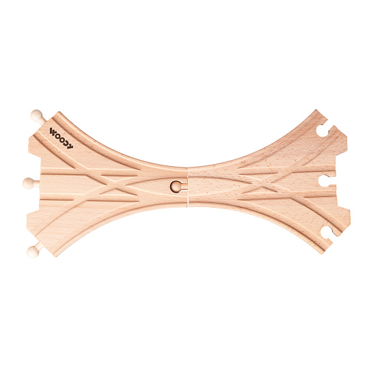 WOODY příslušenství k dráze - výhybka X WOODY příslušenství k dráze - výhybka X