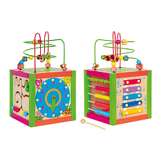 WOODY Didaktická kostka barevná