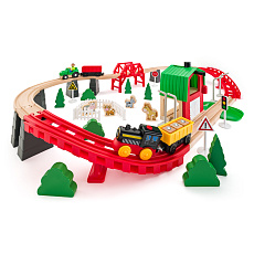 Woody Vláčkodráha - Farma, 60 dílů Woody Vláčkodráha - Farma, 60 dílů