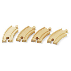 Brio 33337 Krátké zatáčky, 90 mm, 4 ks příslušenství k vláčkodráhám Brio 33337 Krátké zatáčky, 90 mm, 4 ks příslušenství k vláčkodráhám