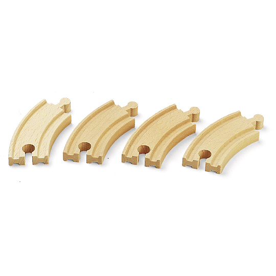 Brio 33337 Krátké zatáčky, 90 mm, 4 ks příslušenství k vláčkodráhám Brio 33337 Krátké zatáčky, 90 mm, 4 ks příslušenství k vláčkodráhám