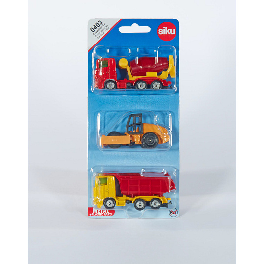 SIKU Blister set - konstrukční set, 3 ks SIKU Blister set - konstrukční set, 3 ks