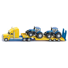 SIKU Super - Tahač s vlekem a 2 traktory New Holland 1:87