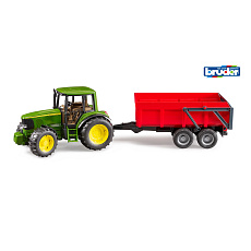 Bruder Farmer - traktor John Deere s vlekem