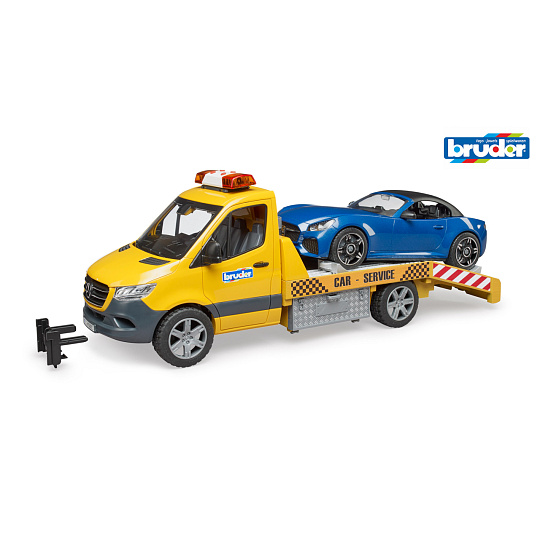 Bruder Komerčné vozidlá - MB Sprinter prepravujúci auto Bruder Komerčné vozidlá - MB Sprinter prepravujúci auto