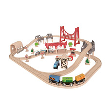 Hape E3712 Vláčkodráha dvoupatrová Hape E3712 Vláčkodráha dvoupatrová