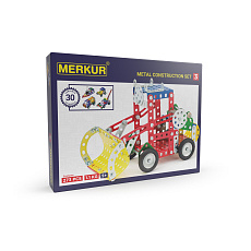 MERKUR - Stavebnice Merkur 3 stavebnice, 307 dílů, 30 modelů