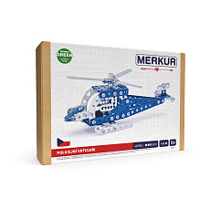 MERKUR - Stavebnice Merkur 054 - policejní vrtulník, 142 dílů