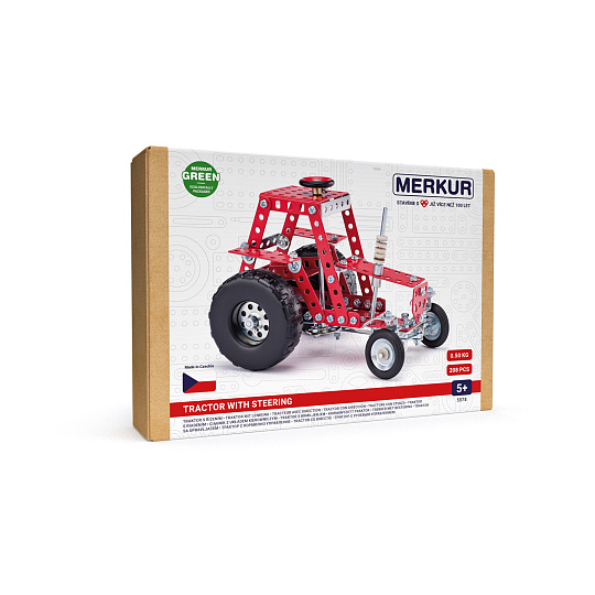 MERKUR - Stavebnice Merkur 057 Traktor s řízením, 205 dílů MERKUR - Stavebnice Merkur 057 Traktor s řízením, 205 dílů