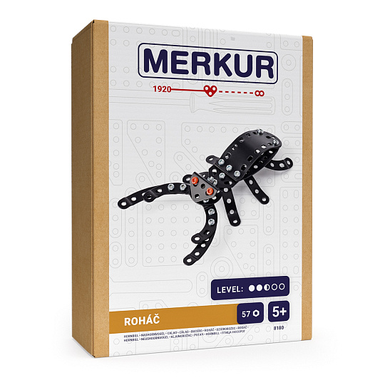 MERKUR - Stavebnice Merkur - Broučci – Roháč, 57 dílků