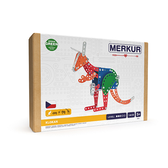 MERKUR - Stavebnice Merkur - ZOO - Klokan, 142 dílků