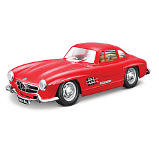 Bburago - Auta HOBBY, Mercedes-Benz 300 SL (1954), červená, 1:24