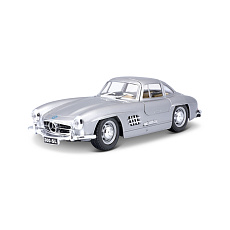 Bburago - Auta HOBBY, Mercedes-Benz 300 SL (1954), stříbrná, 1:24