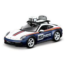 Bburago - RACE, Porsche 911 Dakar, bílá-modrá metalíza, 1:24