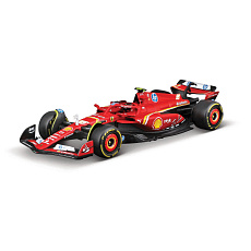 Bburago - RACE Formule F1 v dekorativním boxu, Ferrari SF-24 (2024), # 55 Carlos Sainz, 1:43