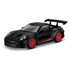 Bburago - RACE, Porsche 911 GT3 RS v dekorativním boxu, černá, 1:43