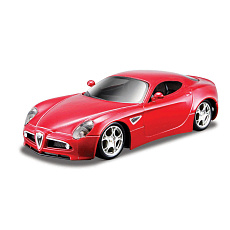 Bburago - Auta HOBBY, Alfa 8C Competizione (2007), červená metalíza, 1:32