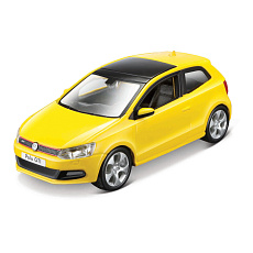 Bburago - Auta HOBBY, Volkswagen Polo GTI Mark 5, žlutá 1:32