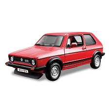 Bburago - Auta HOBBY, VW Golf Mk1 GTI (1979), červená, 1:32