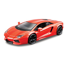 Bburago - Auta HOBBY, Lamborghini Aventador Coupé, oranžová metalíza, 1:32
