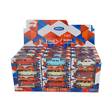 WELLY MODELY 1:60 BOX Škoda mix WELLY MODELY 1:60 BOX Škoda mix