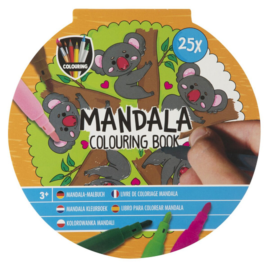 Rappa Kniha omalovánek Mandala 25 listů 15x15 cm