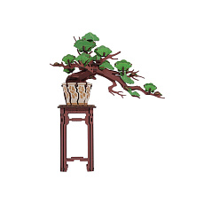 Rappa RoboTime 3D dřevěná skládačka Bonsaj borovice Rappa RoboTime 3D dřevěná skládačka Bonsaj borovice