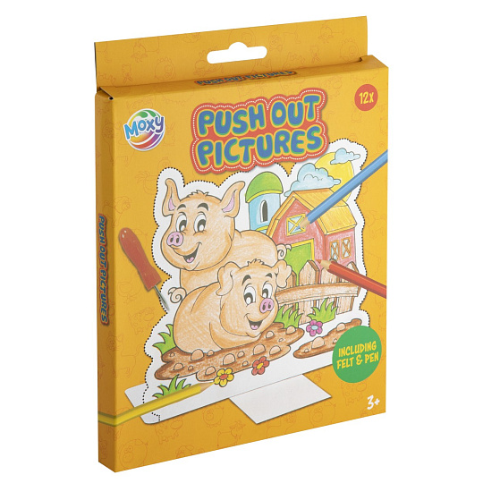 Rappa Vypichovací obrázky Farma 12 listů + pero + podložka