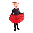 Rappa Dětský kostým tutu sukně beruška s puntíky