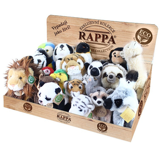 Rappa Displej exkluzivní plyš exotická zvířata ECO-FRIENDLY Rappa Displej exkluzivní plyš exotická zvířata ECO-FRIENDLY