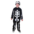 Rappa Dětský kostým kostlivec s čepicí (M)
