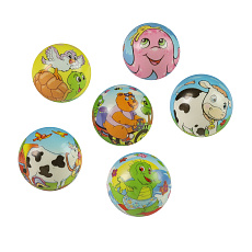 Rappa Pěnový skákací míček zvířátka 6 cm