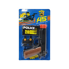 Rappa Pistole policejní s terčíky a náboji